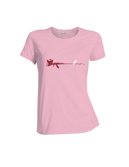 T-shirt équitable coton bio NARA "Peace & Vole"