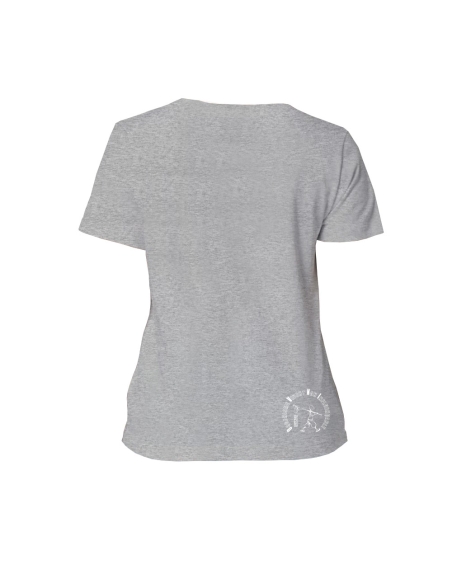 T-shirt équitable coton bio col V AWARA "empreinte O.V.N.I"
