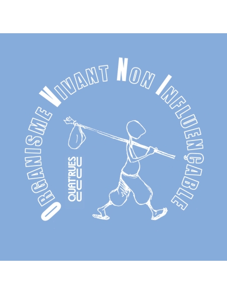 T-shirt équitable coton bio col V AWARA "empreinte O.V.N.I"