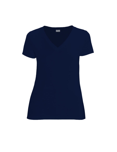 T-shirt équitable coton bio col V AWARA "empreinte O.V.N.I"