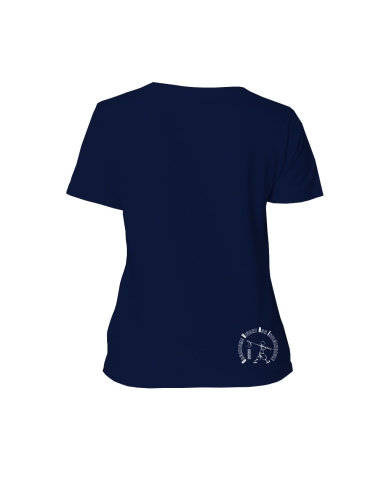 T-shirt équitable coton bio col V AWARA "empreinte O.V.N.I"