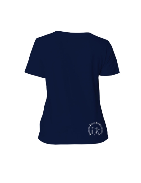 T-shirt équitable coton bio col V AWARA "empreinte O.V.N.I"