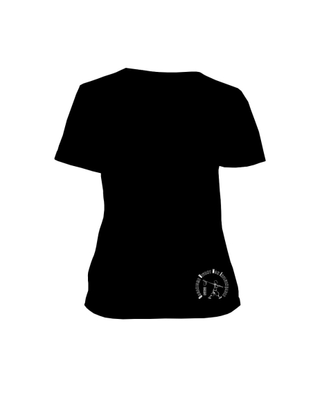 T-shirt équitable coton bio col V AWARA "empreinte O.V.N.I"
