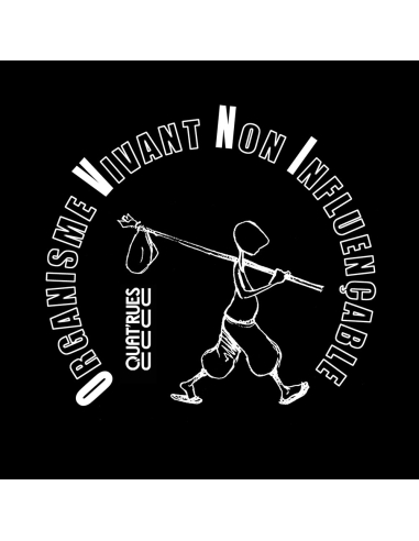 T-shirt équitable coton bio col V AWARA "empreinte O.V.N.I"