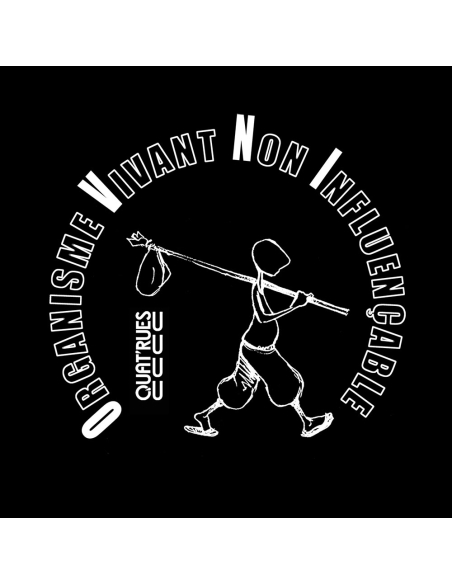 T-shirt équitable coton bio col V AWARA "empreinte O.V.N.I"