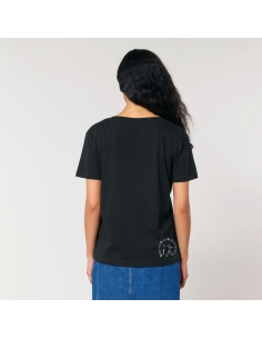 T-shirt coton bio éthique NARA "empreinte O.V.N.I"