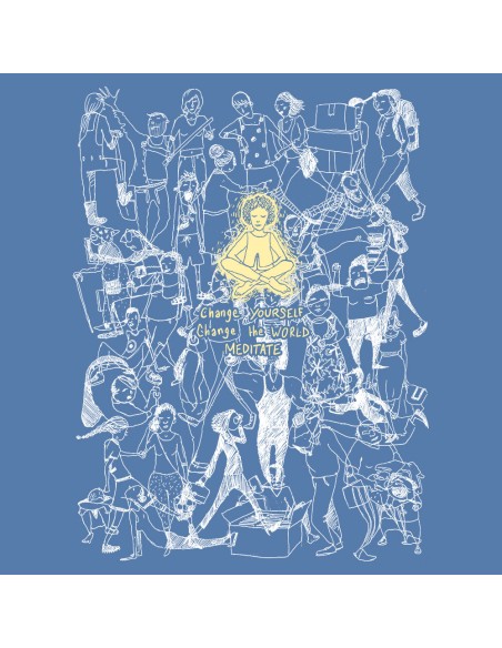 Organic and ethical T-Shirt DOUALA "Meditate"