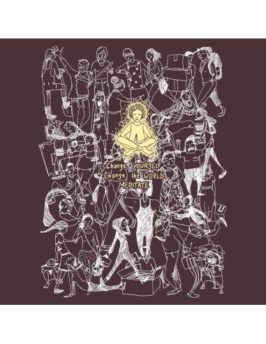 Organic and ethical T-Shirt DOUALA "Meditate"