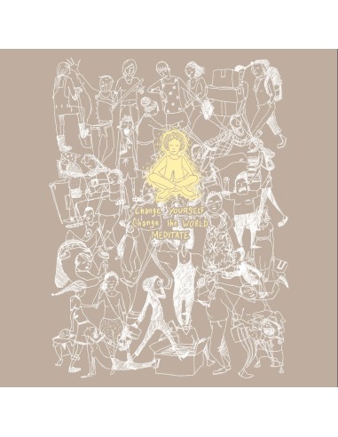 Organic und Fair T-Shirt DOUALA "Meditate"