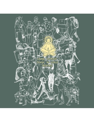 Organic und Fair T-Shirt DOUALA "Meditate"