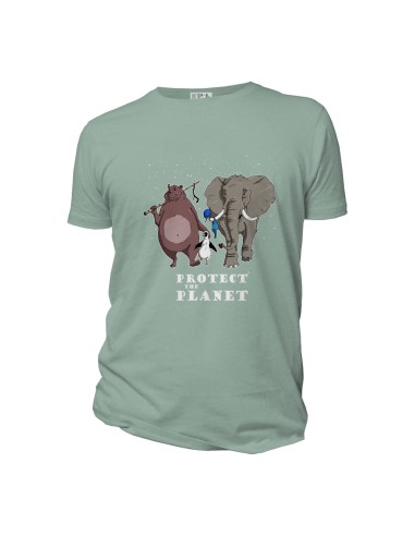 T-shirt bio équitable DOUALA "Protect the planet"