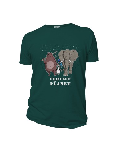 T-shirt bio équitable DOUALA "Protect the planet"