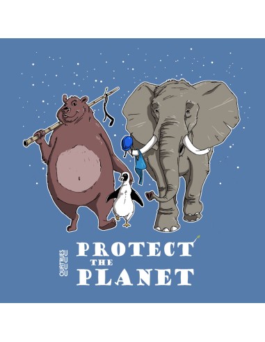 T-shirt bio équitable DOUALA "Protect the planet"