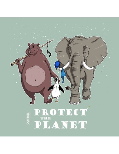 Organic and ethical T-Shirt DOUALA "Protect the planet"