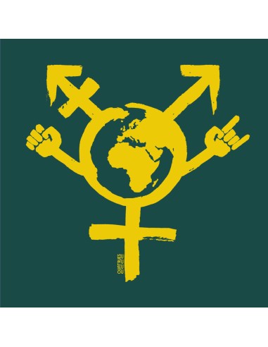 Organic and ethical T-Shirt DOUALA "Egalita Powa"