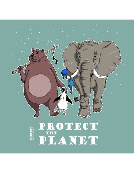Bio und Fair gehandelte T Shirt MANAUS "Protect the planet"