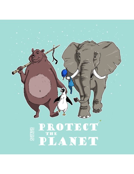 Organic and ethical T-shirt MANAUS "Protect the planet"
