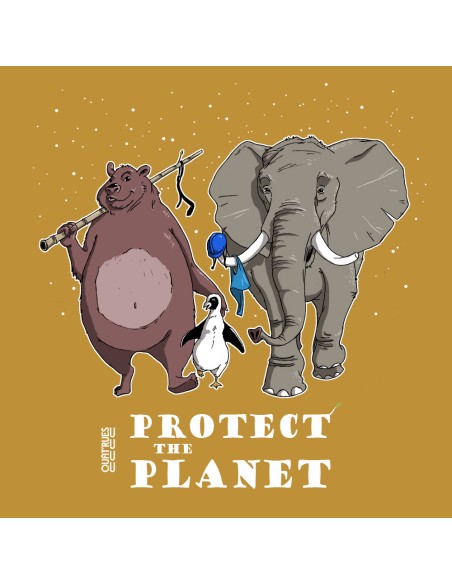 Organic and ethical T-shirt MANAUS "Protect the planet"