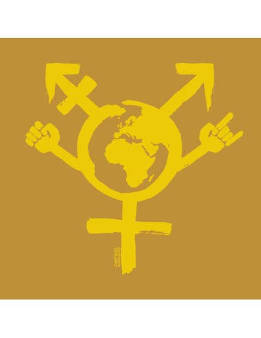 Ethisches Bio-Kapuzensweatshirt JAISALMER "Egalita Powa"