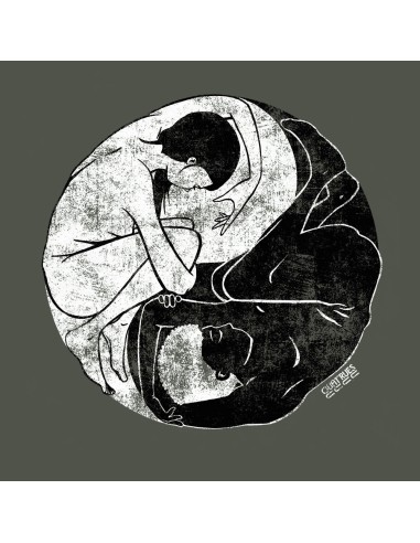 T-shirt équitable coton bio col V AWARA "Yin & Yang"