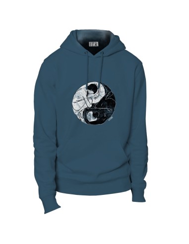 Ethisches Bio-Kapuzensweatshirt JAISALMER "Yin & Yang"