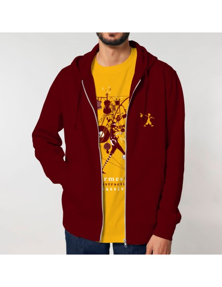 DUO Mann Bio-Baumwolle und Fair Trade T-Shirt + Jacke "Armes de Distraction Massive"