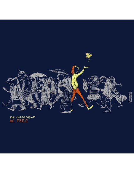 DUO homme T-shirt + Veste coton bio équitable "Be different"