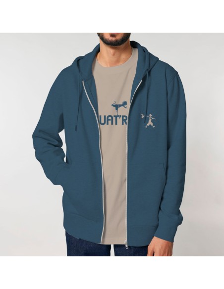 Men's duo Fairtrade organic cotton T-shirt + jacket "Vélo"