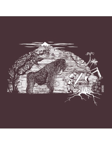 Organic Fairtrade T-Shirt BEITUN "Gare au gorille"