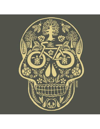 T shirt coton bio équitable DAKAR "Tête de Vie"