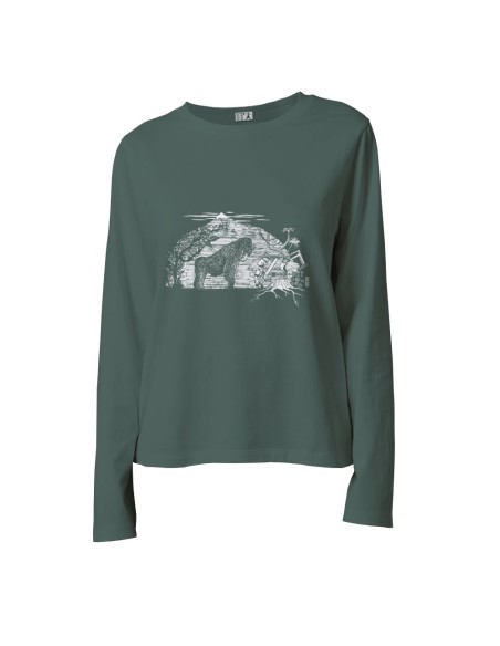 T-shirt coton bio éthique ABASAN "Gare au gorille"