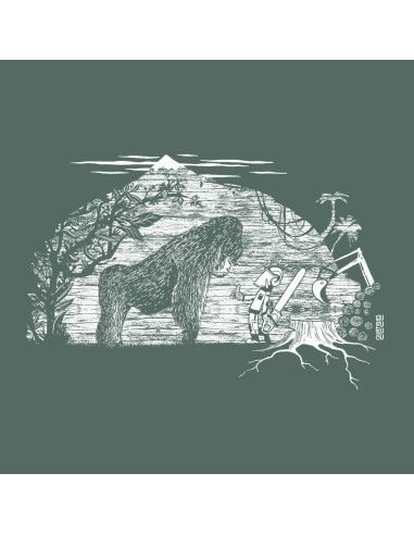 Organic & fairtrade Tee-shirt ABASAN "Gare au gorille"