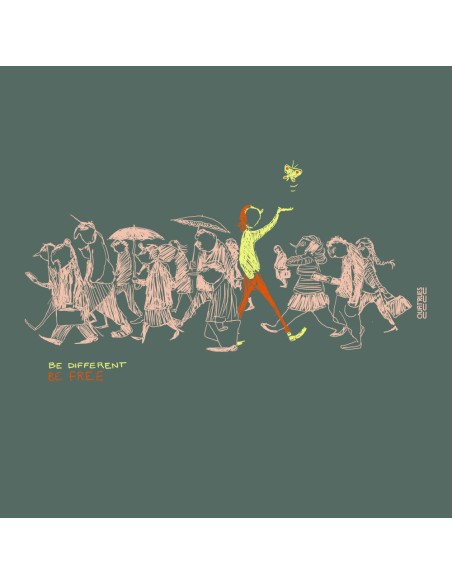 Organic & fairtrade Tee-shirt ABASAN "Be different"