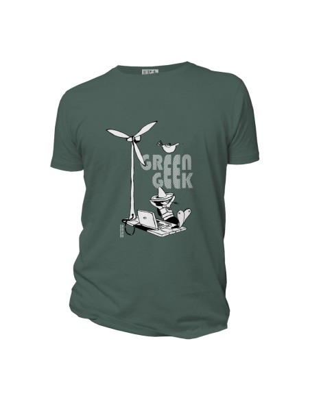 T-shirt bio équitable DOUALA "Green Geek"