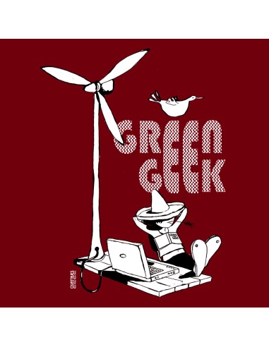 Organic and ethical T-Shirt DOUALA "Green Geek"