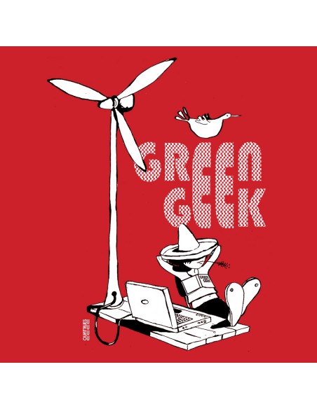 T-shirt bio équitable DOUALA "Green Geek"