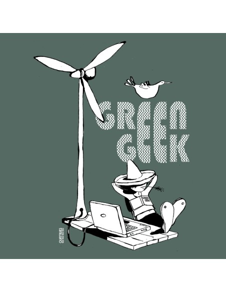 T-shirt bio équitable DOUALA "Green Geek"