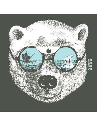 T shirt coton bio équitable BEITUN "La peau de l'ours"