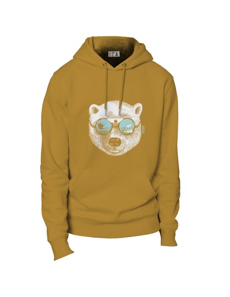 Ethisches Bio-Kapuzensweatshirt JAISALMER "La peau de l'ours"