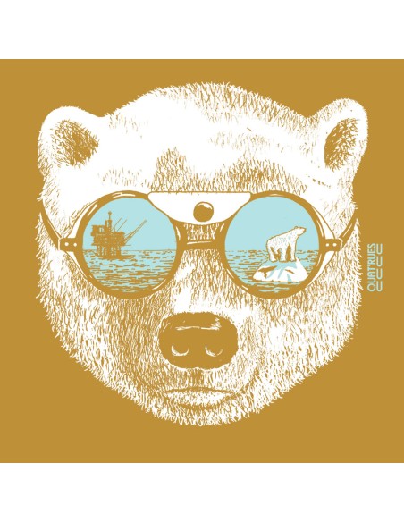 Ethical organic hoodie JAISALMER "La peau de l'ours"