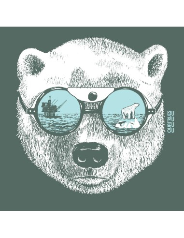 T-shirt coton bio éthique ABASAN "La peau de l'ours"