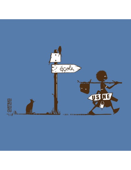 Organic and ethical T-Shirt DOUALA "Usine buissonnière"