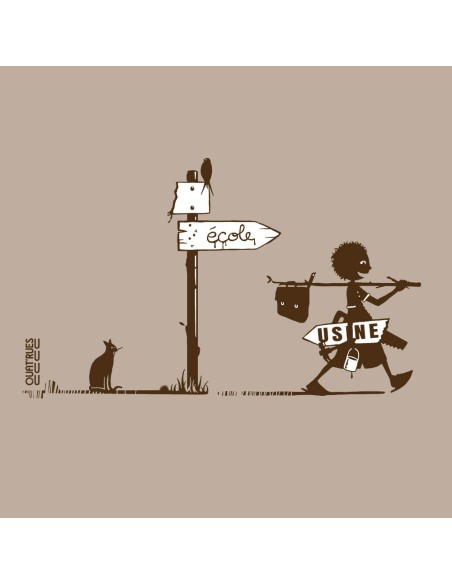 Organic and ethical T-Shirt DOUALA "Usine buissonnière"