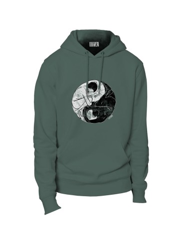 Ethisches Bio-Kapuzensweatshirt JAISALMER "Yin & Yang"