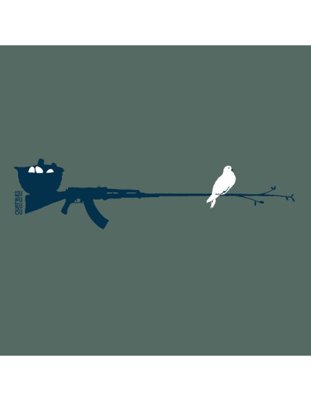 Ethisches Bio-Kapuzensweatshirt JAISALMER "Peace & Vole"