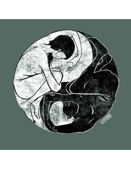 Ethical organic hoodie JAISALMER "Yin & Yang"