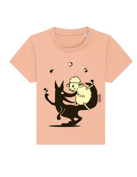 Bio und Fair Baby T Shirt JOAO "Jeux, tu, ils"