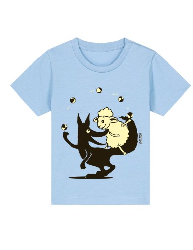 T shirt bébé bio équitable JOAO "Jeux, tu, ils"