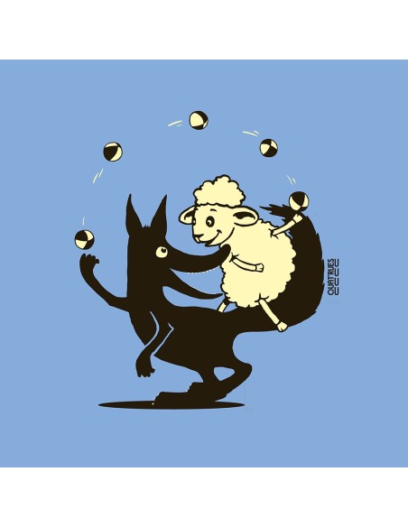 Organic and ethical baby T-shirt JOAO "Jeux, tu, ils"