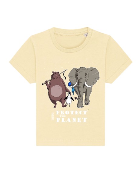 Organic and ethical baby T-shirt JOAO "Protect the planet"